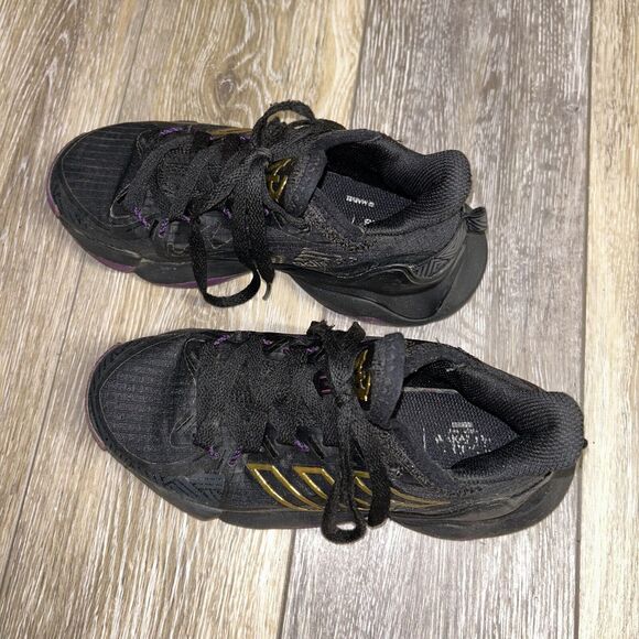 Adidas Wakanda Forever Black Panther GX4808 Basketball Sneaker Shoe Youth Size 3 - Picture 6 of 11